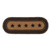 Farmhouse Jute Runner Stencil Stars 13x36