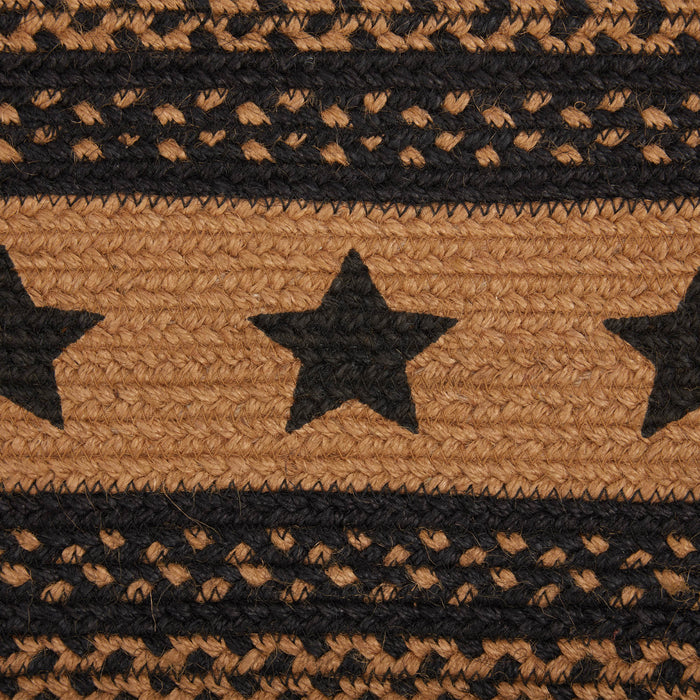 Farmhouse Jute Runner Stencil Stars 8x24