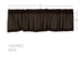 Burlap Chocolate Valance 16x72