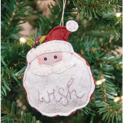 Felt Santa Wish Ornament