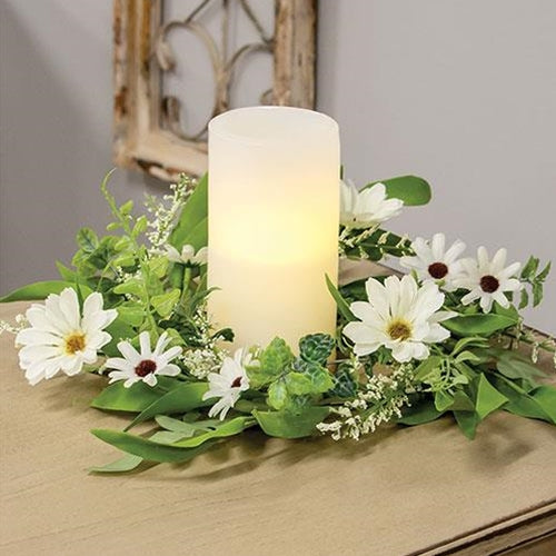 Cape Daisy Astilbe & Herb Candle Ring