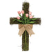 Mossy Vine Cross w/Tulips