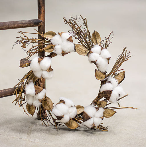 Cotton and Twig Candle Ring