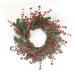 Sparkling Red Berries & Mixed Greens Candle Ring 6.5"