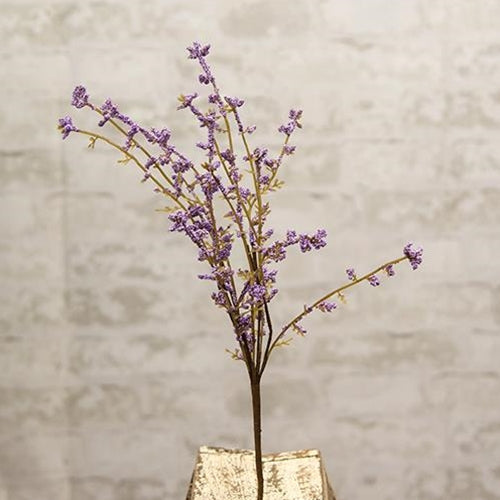 Purple Wildflower Pick 13"