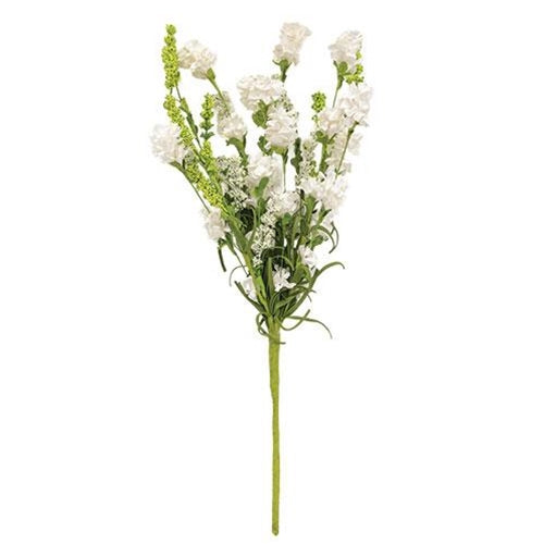 White Obedient Flower Pick 15"