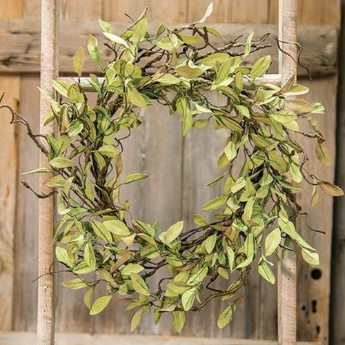 Sage Leaves & Twigs Wreath 24"