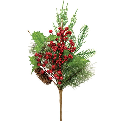 Merry Berry Pine & Holly Pick 20"