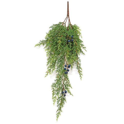 Blue Berry & Cedar Hanging Bush 27"