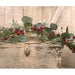 Snowy Holiday Red Berry & Bell Garland