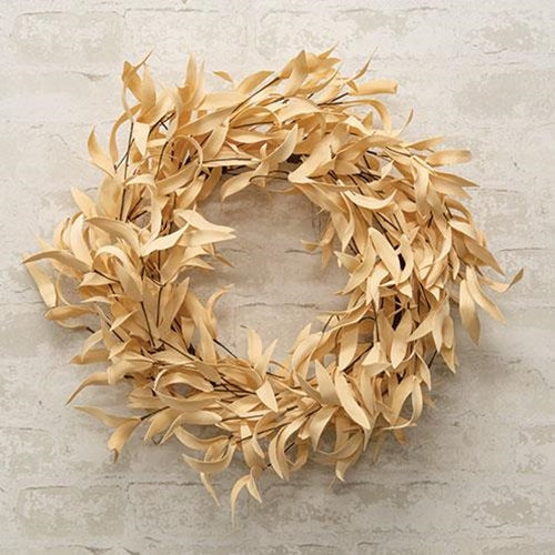 Buttercup Herb Leaves Wreath 24"