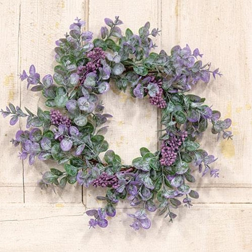 Lavender Eucalyptus with Seeds Wreath 14"