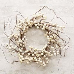 White Snowberry & Twig Wreath