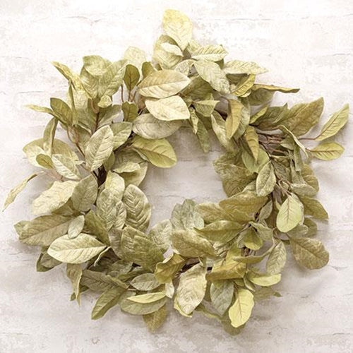 Halcyon Leaf Wreath 24"