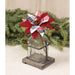 Crimson Fabric Poinsettia Pick 4"H