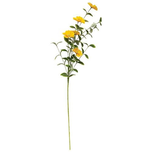 Windflower Spray 34" Yellow