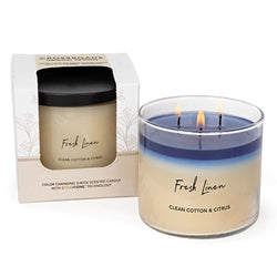 Fresh Linen Color Changing Candle 15.5oz