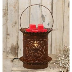 Rusty Jumbo Wax Melter w/Punched Stars