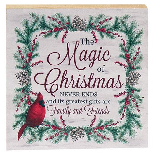 The Magic of Christmas Square Block