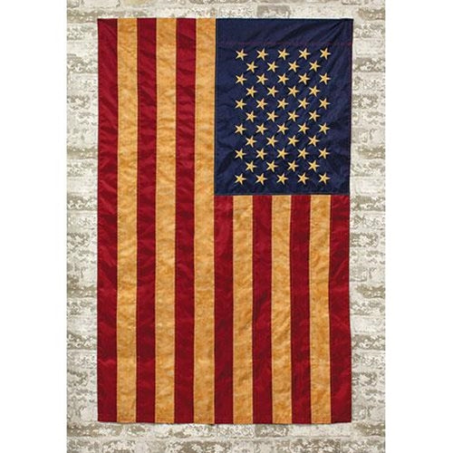 Tea-Stained Nylon American Flag 60x36