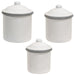 3/Set Gray Rim Enamelware Canisters