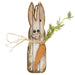 Skinny Lath Bunny With Carrot White