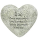 Dad Cement Heart Memorial