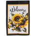 Sunflowers & Butterflies Welcome Garden Flag