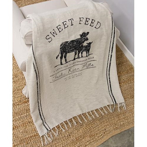 Sweet Feed Farmhouse Throw