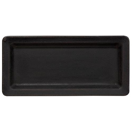 11" Black Wooden Tray