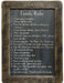 Family Rules Blackboard