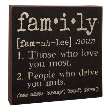 Definition Sign - Family