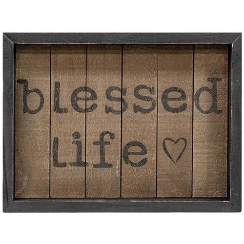 Blessed Life Slat Sign