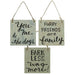 3/Set Doggie Sayings Sign Ornaments