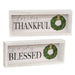 Thankful/Blessed Inset Box Sign 2 Asstd.