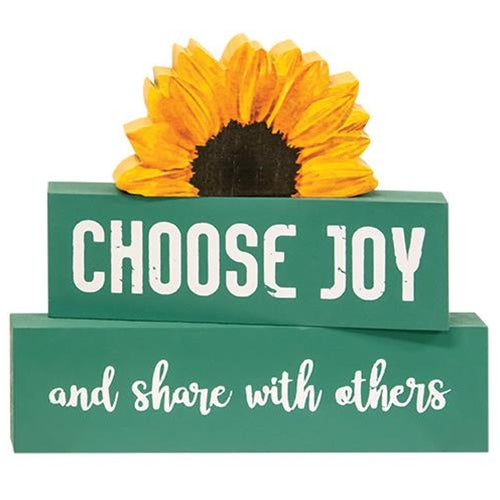 3/Set Choose Joy Sunflower Stackers