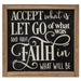 Let Go & Have Faith Frame