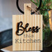 Bless This Kitchen Natural Cutting Board Ornament