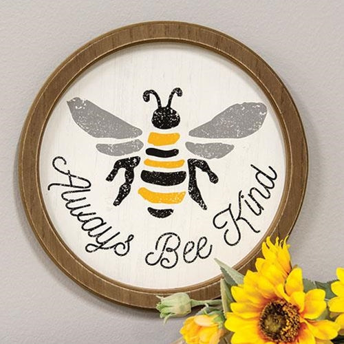 Always Bee Kind Circle Frame