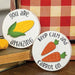 Keep Calm and Carrot On Mini Round Easel Sign 2 Asstd.