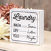 Wash Dry Fold Shiplap Box Sign