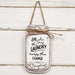 She Who Does the Laundry Mason Jar Hanger