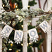 Horizontal Snow Tag Garland