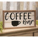 Coffee Bar Shiplap Look Framed Sign