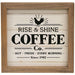 Rise & Shine Coffee Co. Framed Sign