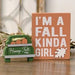 2/Set Fall Kinda Girl Box Sign with Happy Fall Pumpkins Truck Sitter