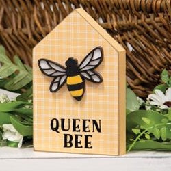 Queen Bee Plaid Block Sitter