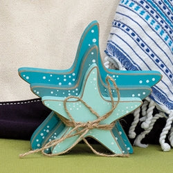 3/Set Wooden Starfish Bundle