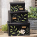 3/Set Leafy Floral File Boxes