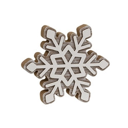 2/Set Layered Chunky Snowflake Sitters